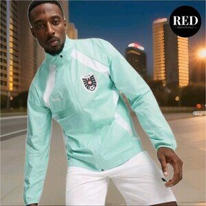 Puma Austria National Team Pre Match Cyan Jacket - Men's Size L